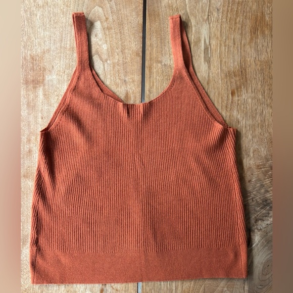 a new day Women's XXL Ribbed Camisole Tank Top - Warm Rust - Picture 3 of 9